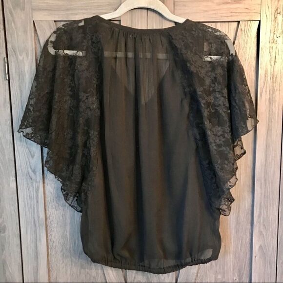 Express Sheer Lace Top   - Picture 2 of 7